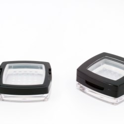 Square loose powder jars